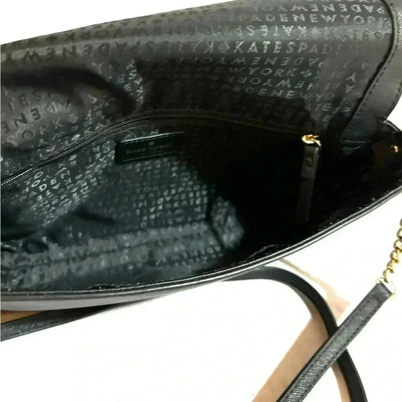 Kate spade black leather crossbody handbag - Picture 9 of 11